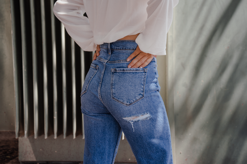 jeans ripped on butt