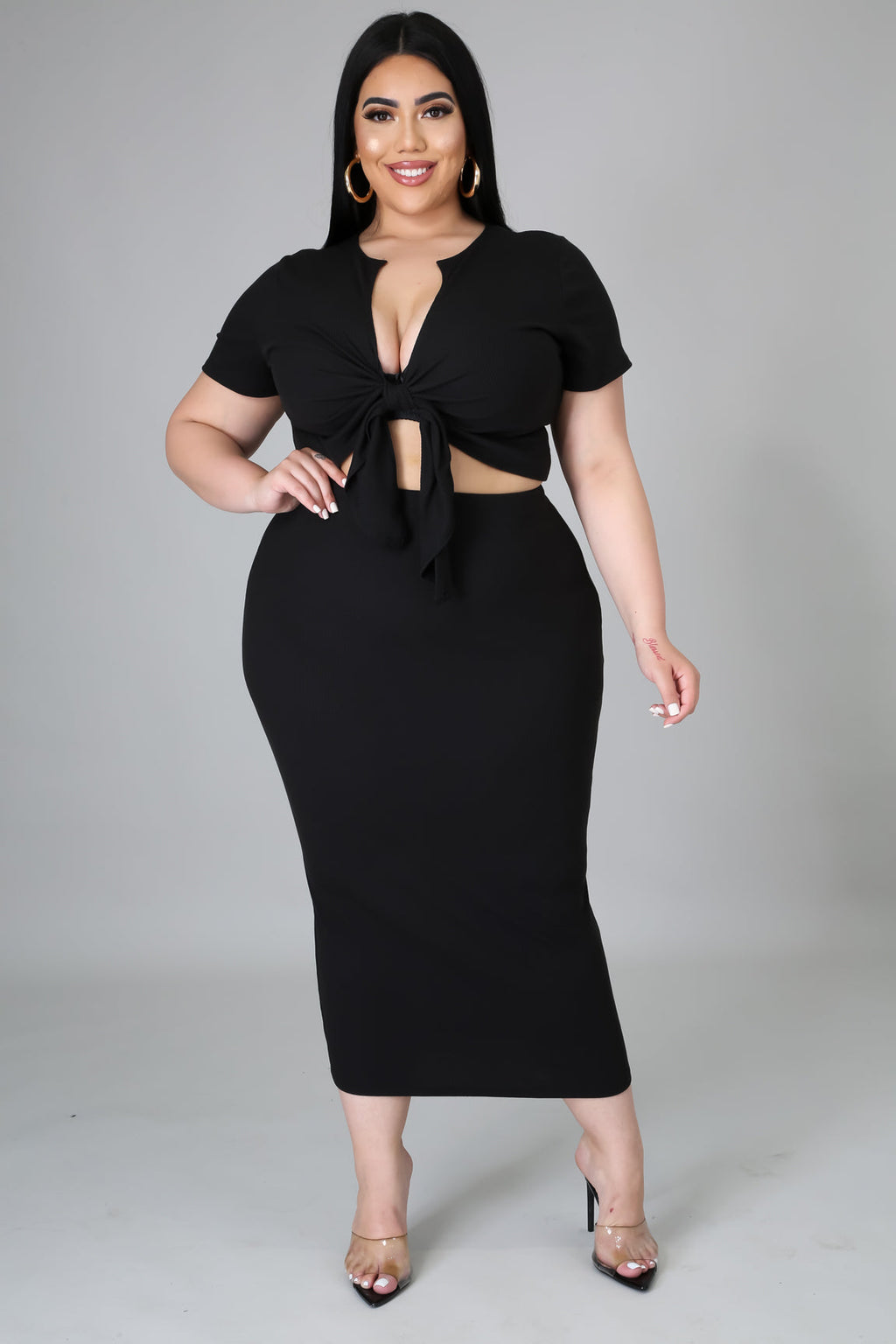 Plus Black Skirt Set – MAD Boutique